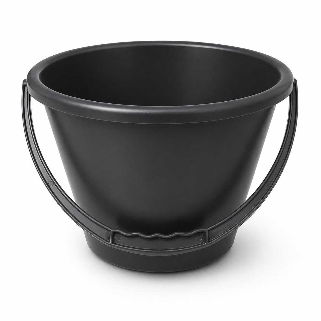 Heavy Duty Plastic Bucket with Reinforced Handle