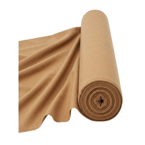 Premium Camel Brown Cashmere Wool Blend Fabric