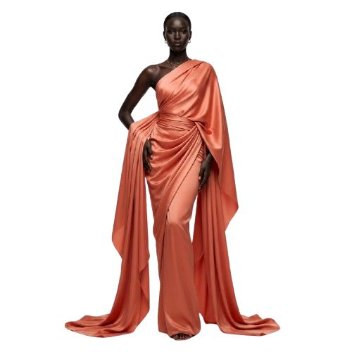 Premium Plain Rust Orange Suiting Fabric