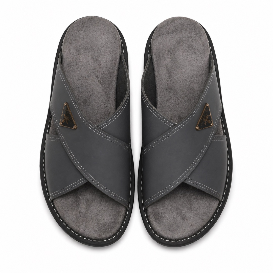 Premium Grey Casual Open Toe Sandals