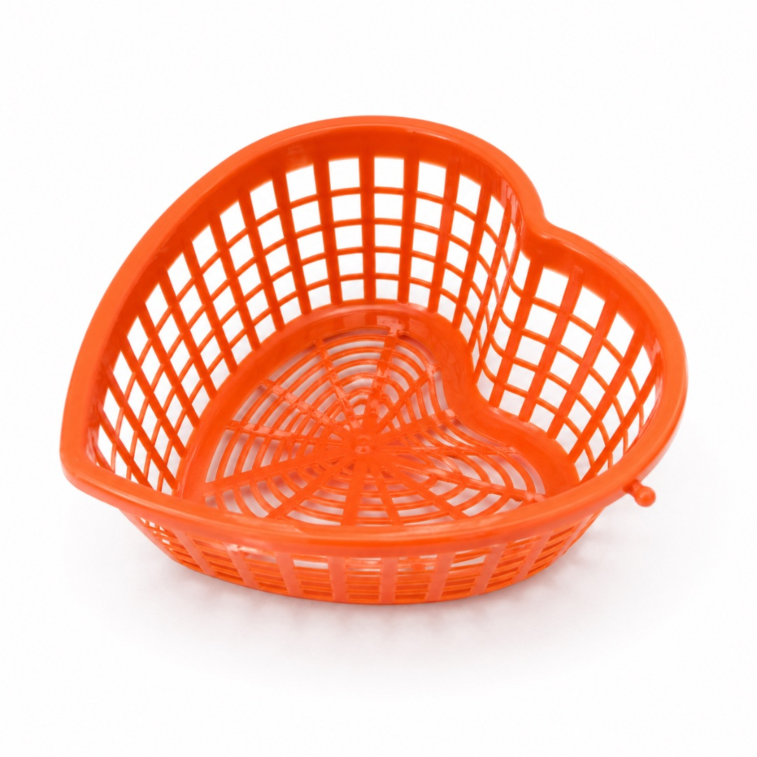 Orange Multi Purpose Storage and Drain Basket