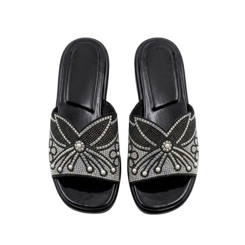 Embellished Flat Slippers