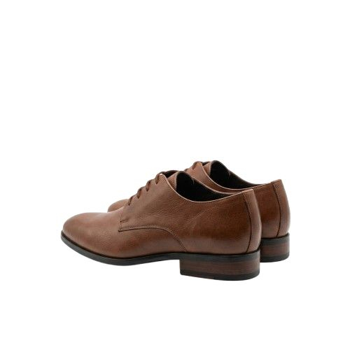 Brown Plain Toe Formal Shoes