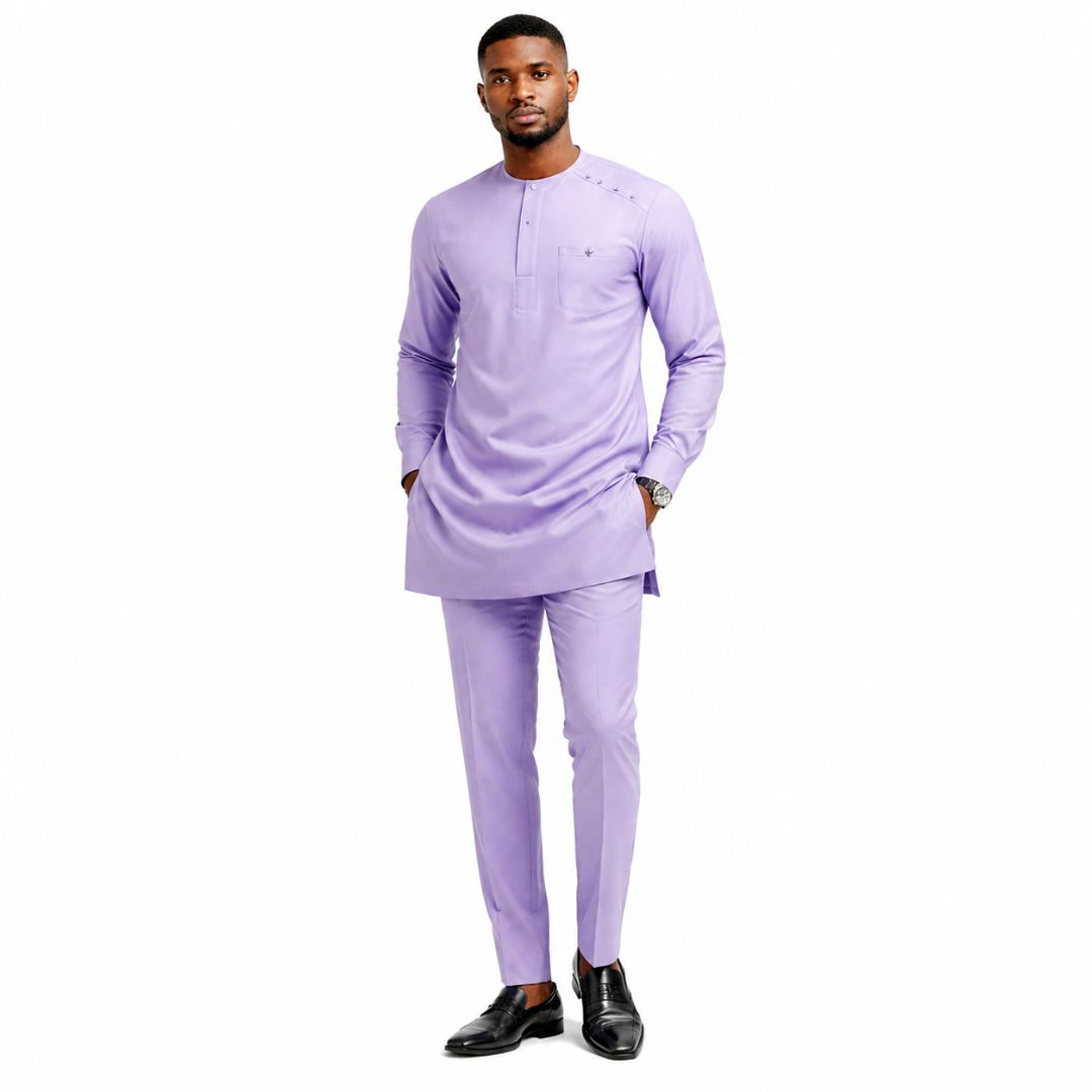 Plain Soft Lilac Fabric Material