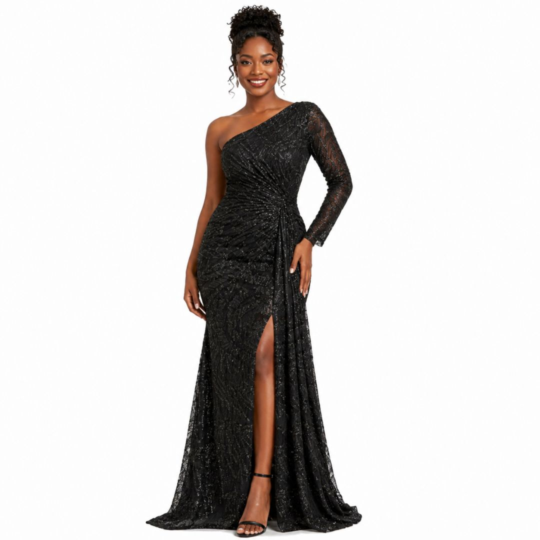 Premium black Shiny Breathable Stylish fabric