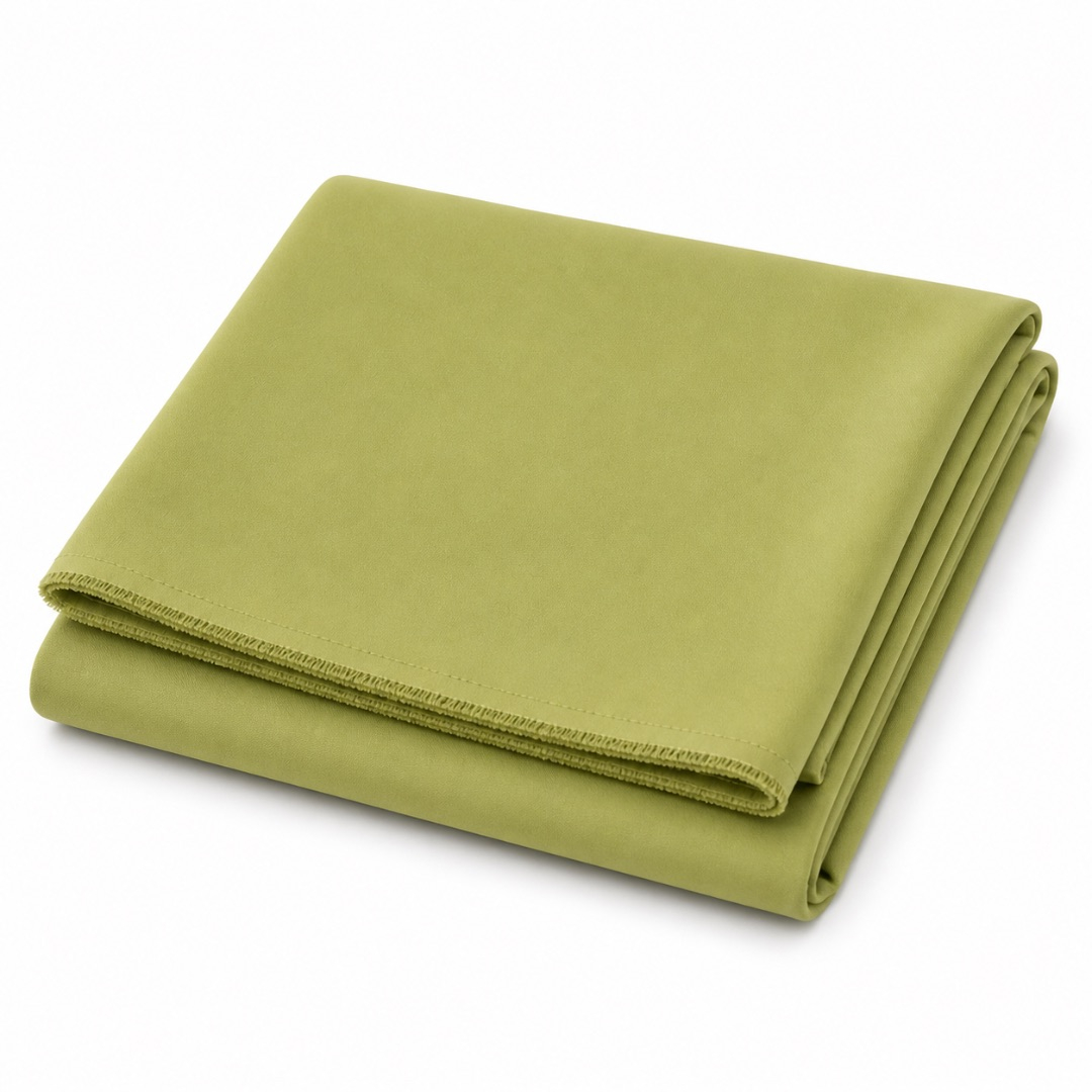 Olive Green Crepe Fabric Material for Modern Designs