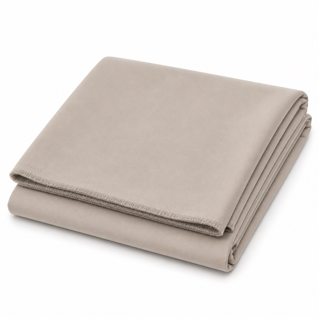 Warm Beige Neutral Crepe Fabric Material for Elegant Fashion