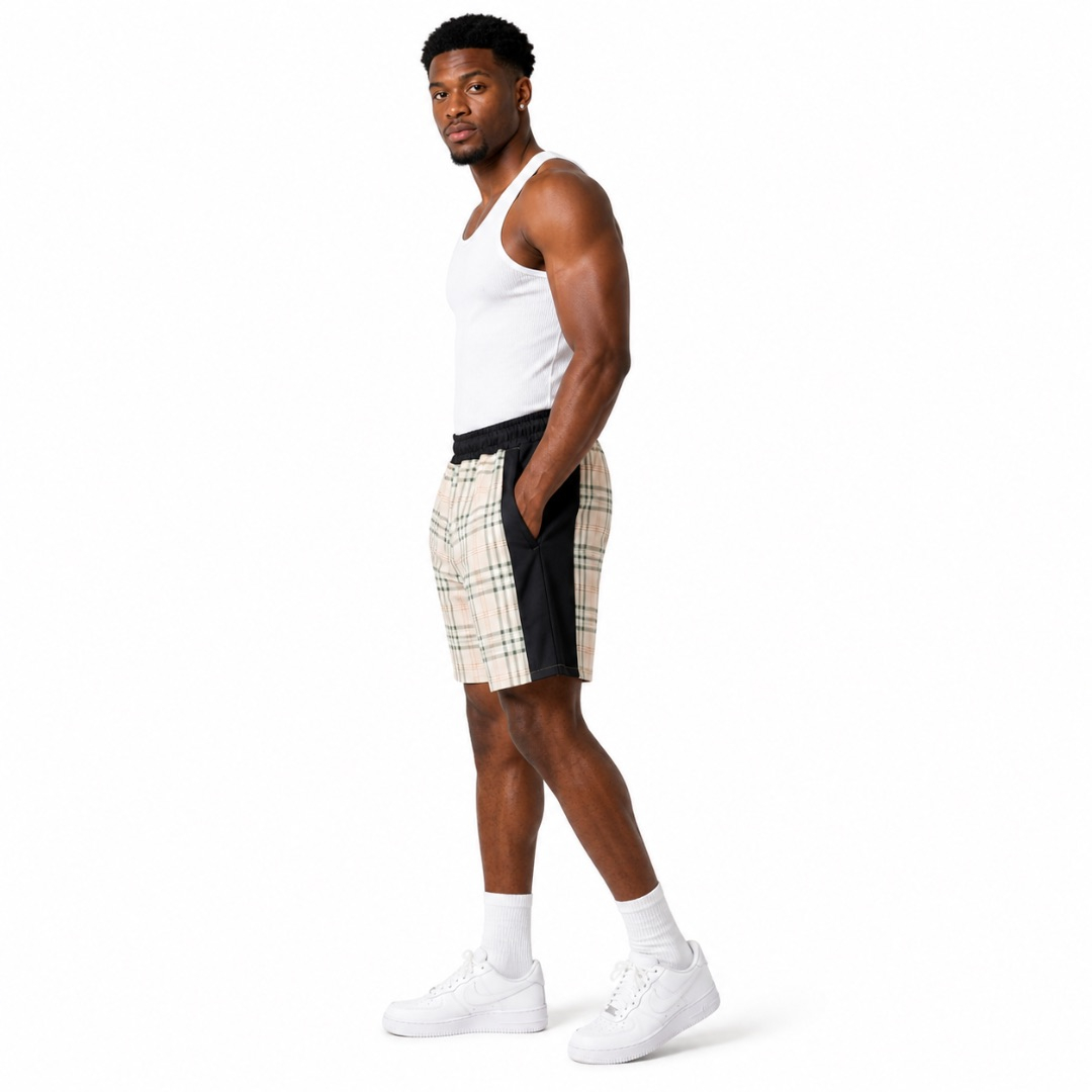 Casual Elastic Waist Drawstring Sports Shorts