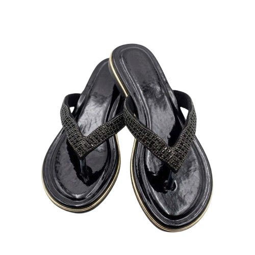 Sparkling Rhinestone Thong Sandals
