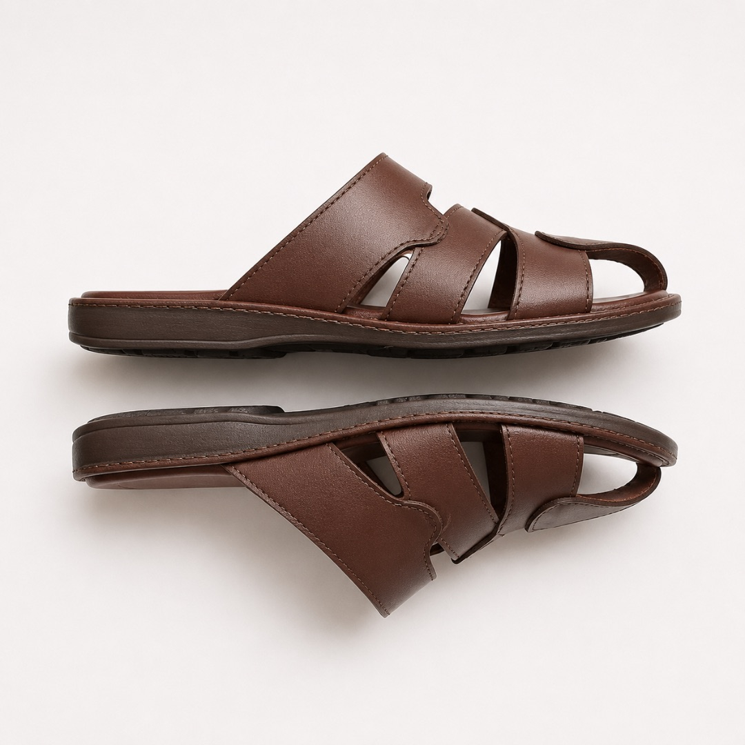 Quality men Unique leather sandals