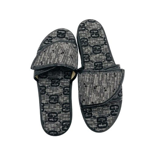 Black and Grey Casual Slides sandals
