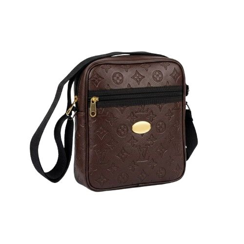 Embossed Monogram Crossbody Bag