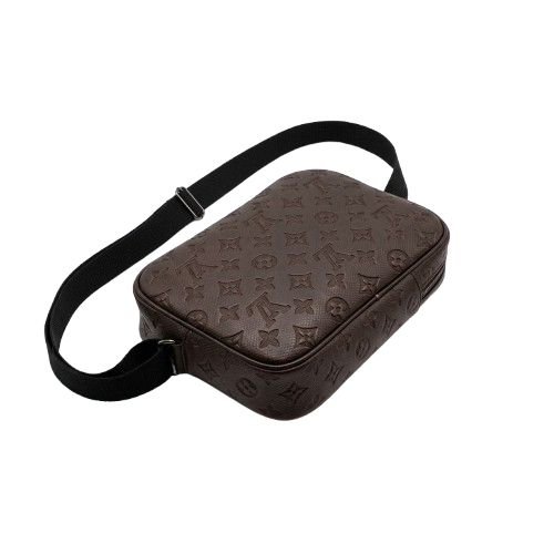 Embossed Monogram Crossbody Bag
