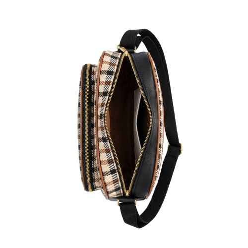 Plaid Patterned Shoulder Bag
