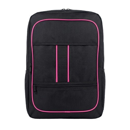 Black and Pink Durable School Backpack