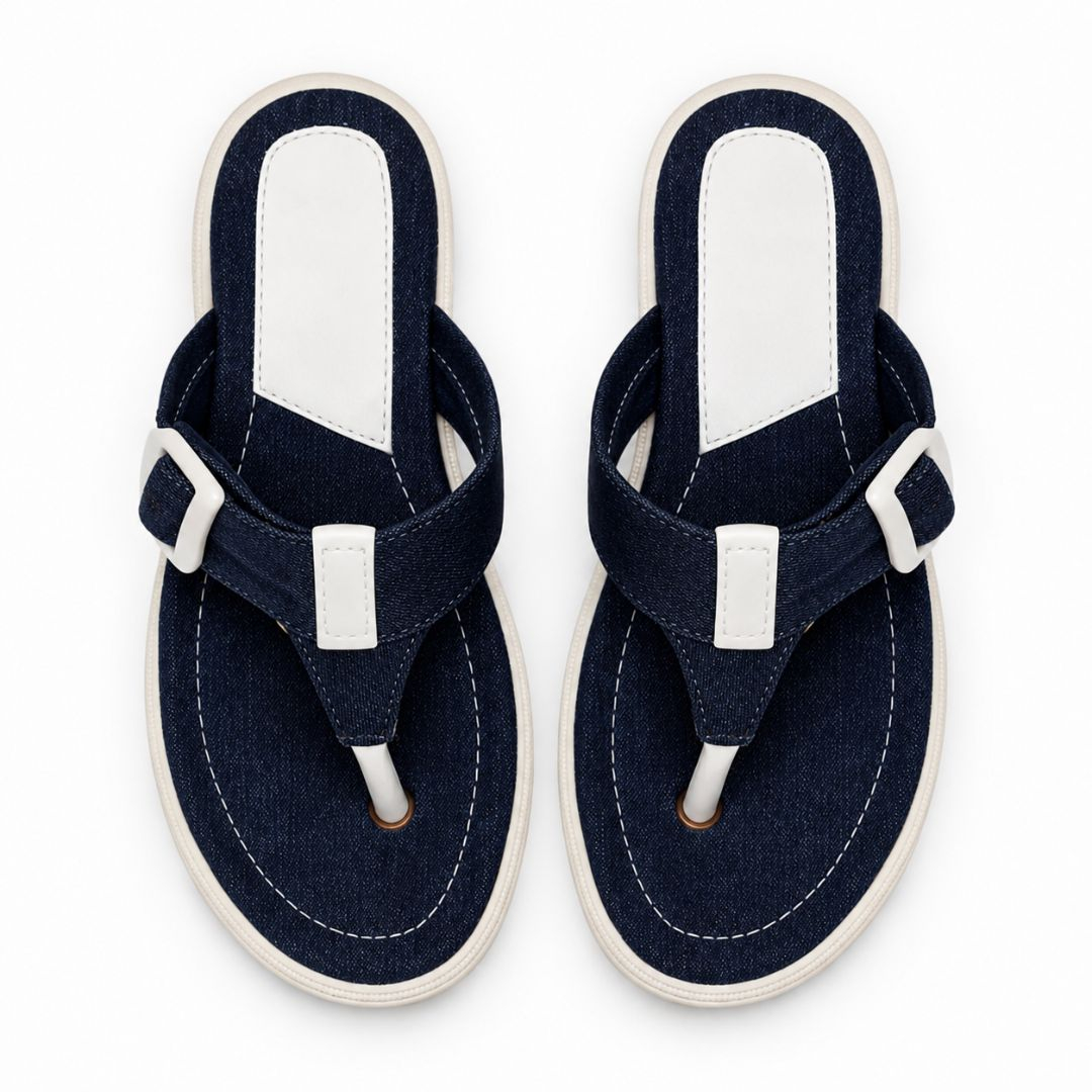 Quality women Denim Thong Slide Sandals for Women