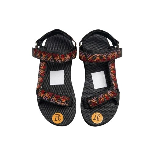 Vibrant Geometric Pattern Utility Trekking Sandal