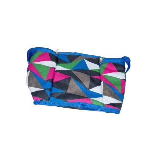 Geometric Pattern Multi Compartment Travel Toiletry Bag