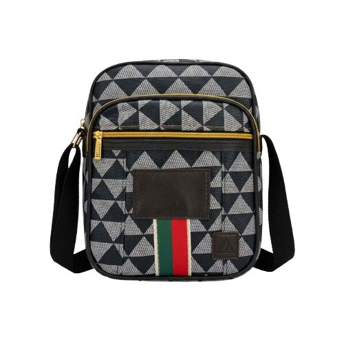 Geometric Pattern Slim Crossbody Bag