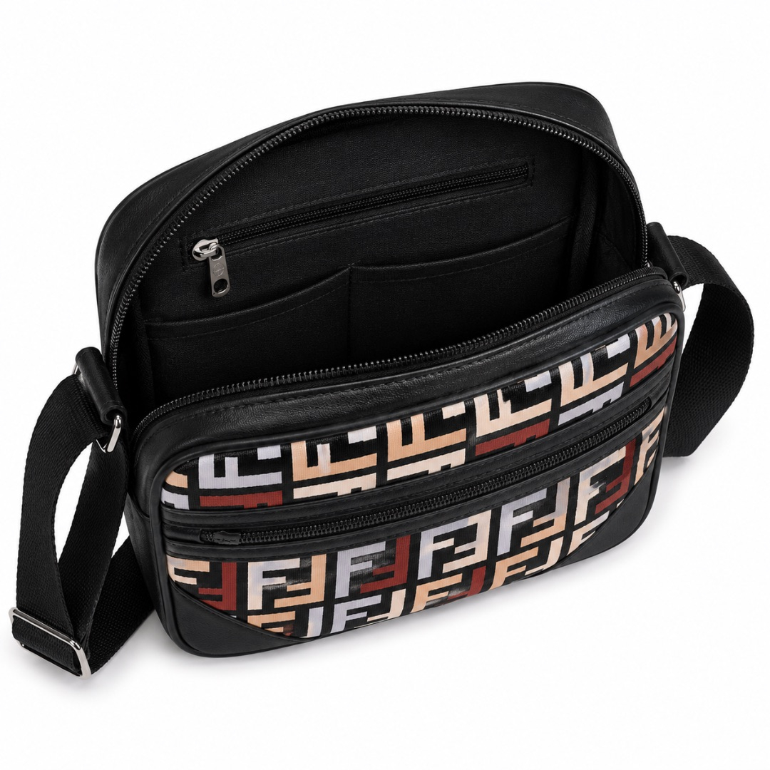 Luxury Geometric Print Crossbody Shoulder Bag