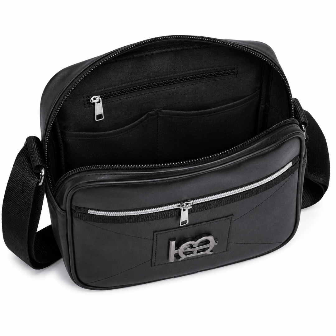 Luxury Black Minimalist Crossbody Shoulder Bag