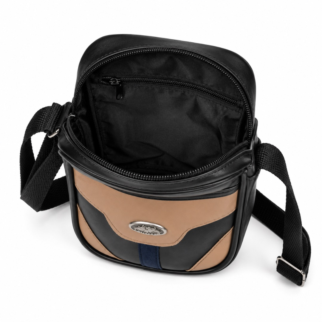 Luxury Black and Nude Mini Crossbody Bag
