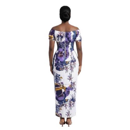 Floral OffShoulder Womens Dress