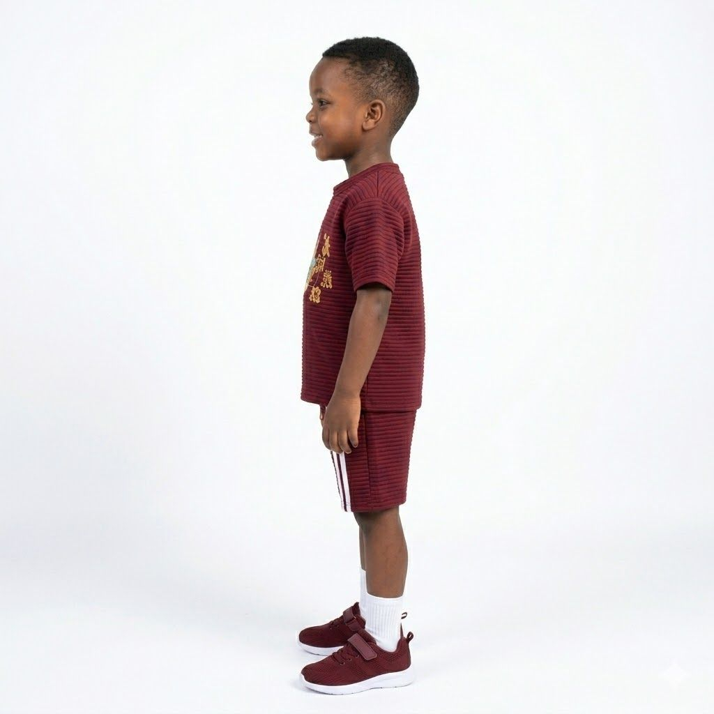 Crimson Dragon Ribbed Sport Set