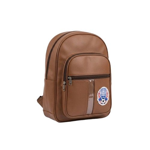 Multi Compartment Faux Leather Sports Backpack with Reflective Stripe