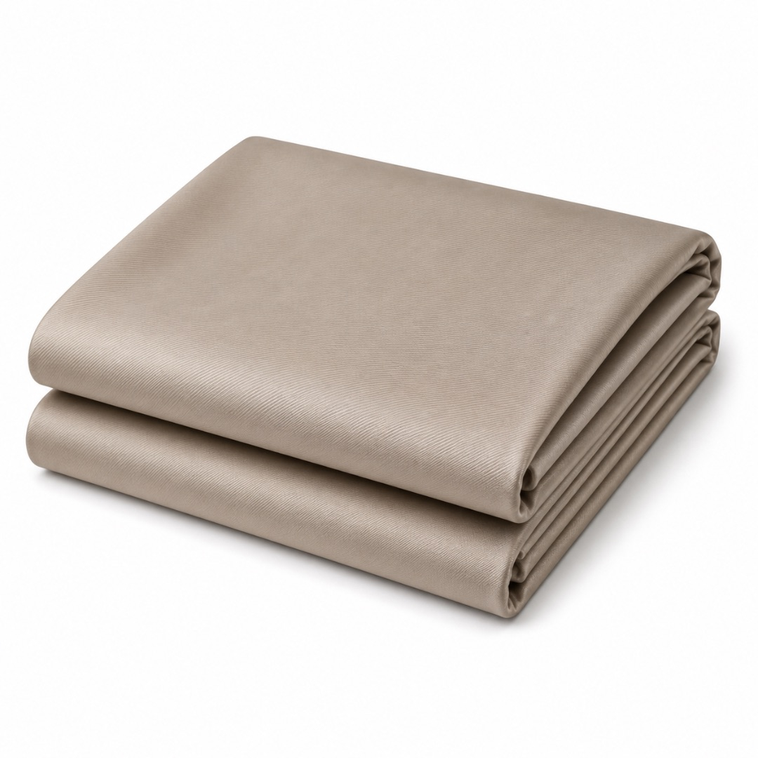 Champagne Beige Luxury Satin Fabric Material