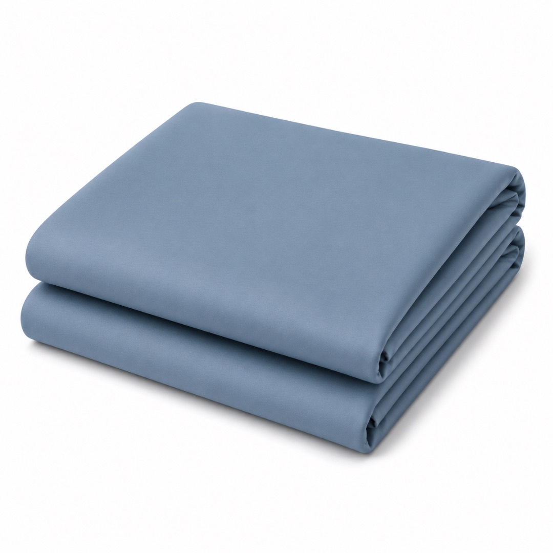Dusty Blue Plain Crepe Fashion Fabric Material