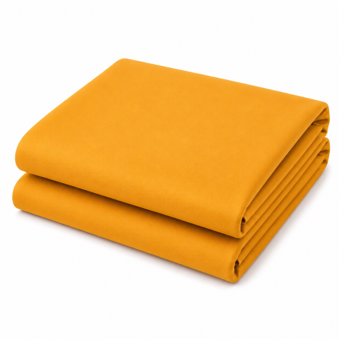 Mustard Yellow Plain Crepe Fashion Fabric Material