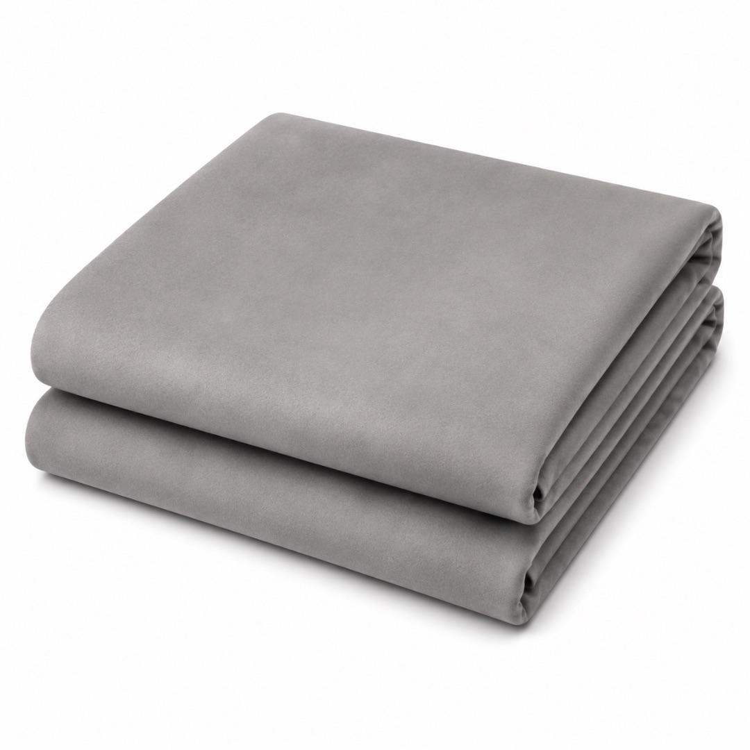 Ash Grey Plain Crepe Fashion Fabric Material