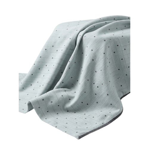 Heart Pattern Herringbone Cotton Fabric