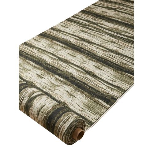 Earth Tone Abstract Striated Print Fabric