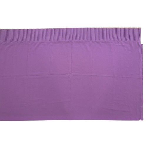 Purple Chiffon Fabric with Pleated Details