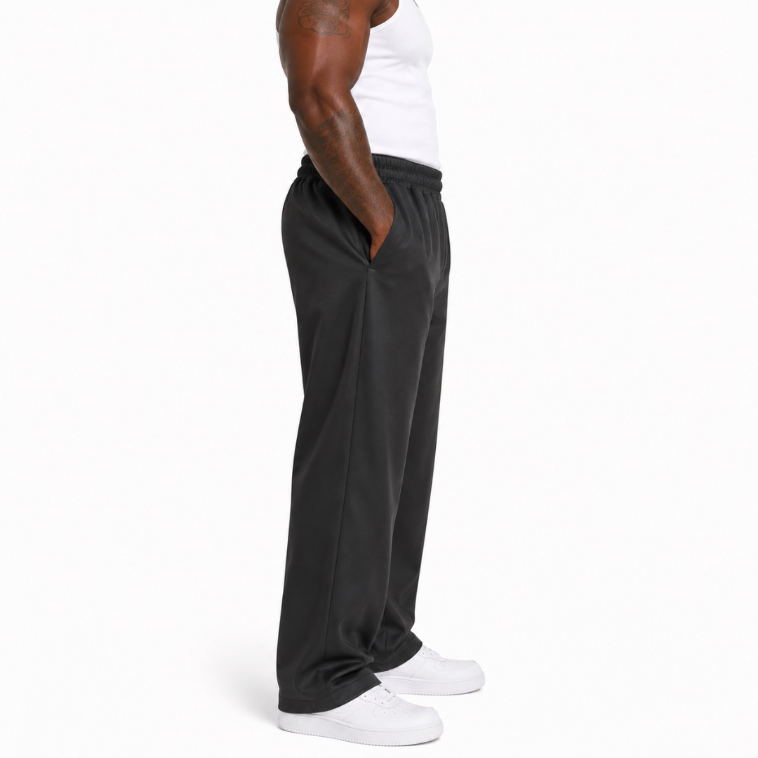Unisex Classic Black Casual Trousers