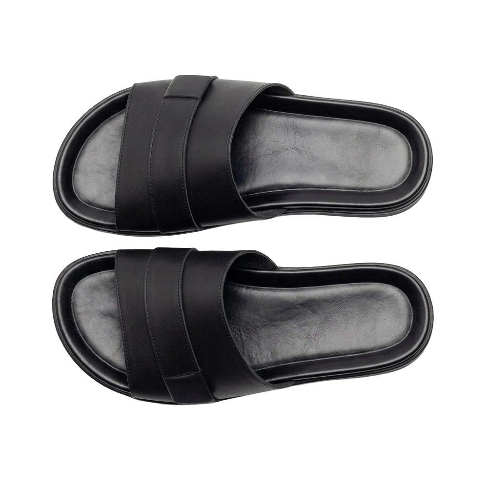 Comfortable Mens Wide Strap Slip On Sandals