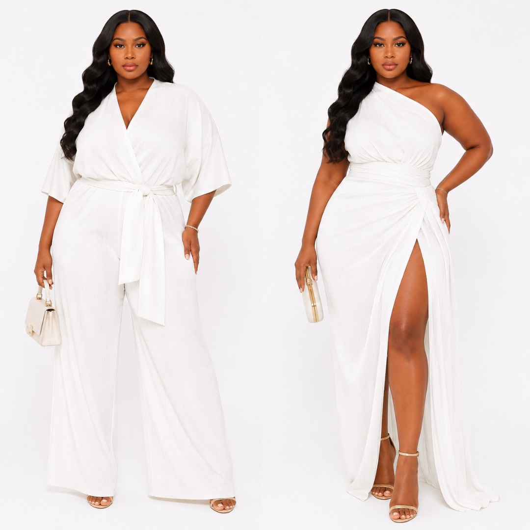 Premium White Textured Crepe Fabric