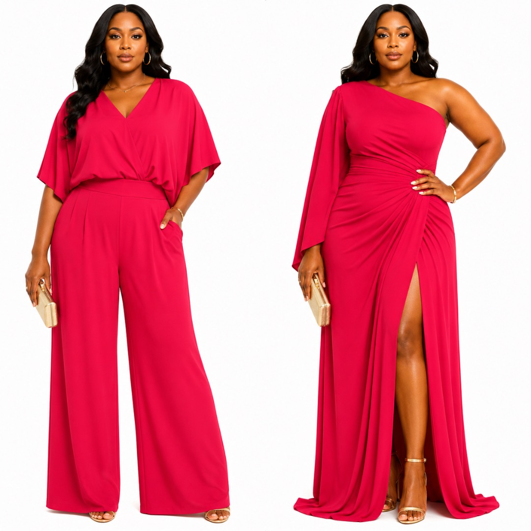 Luxury Scarlet Red Smooth  Fabric