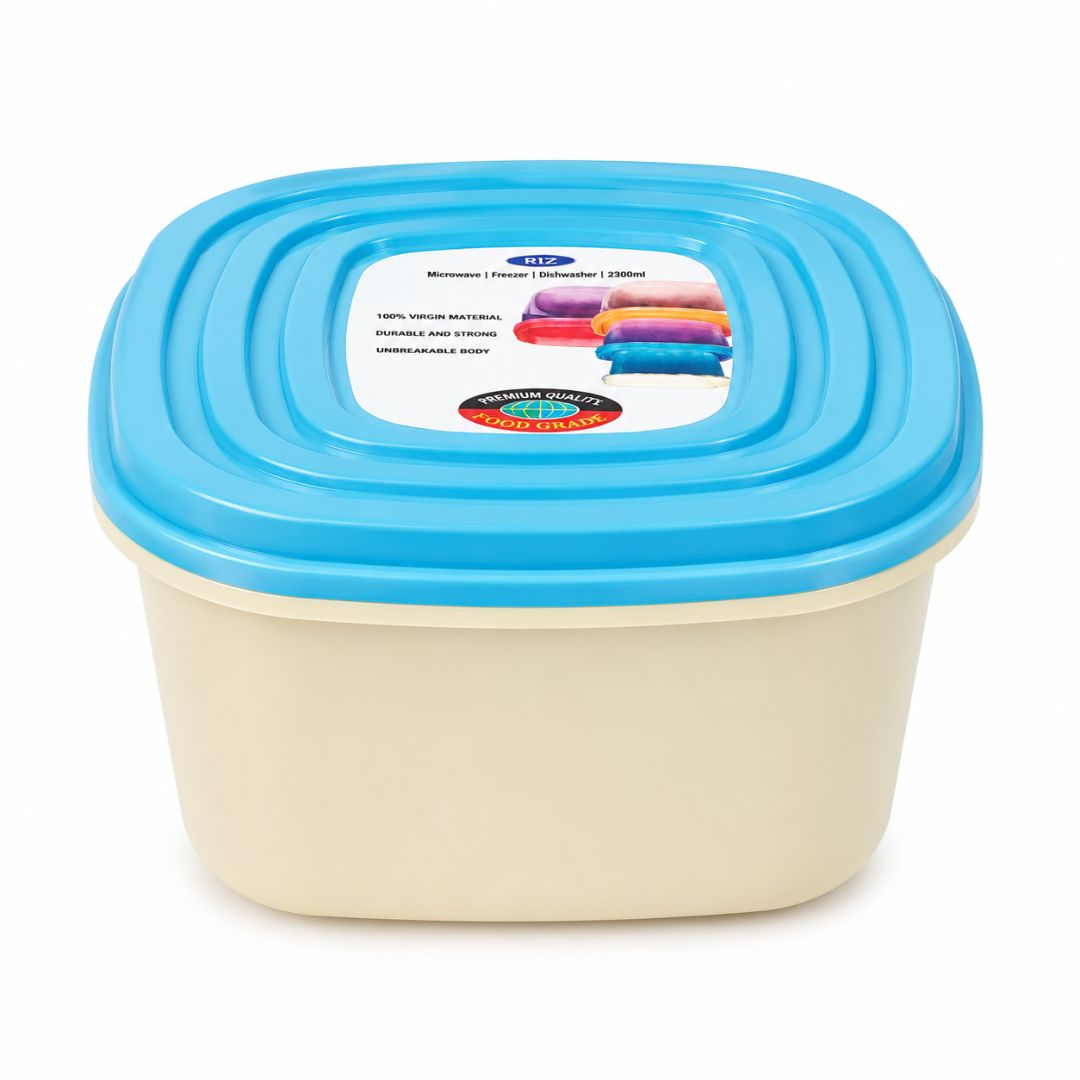 Plastic Food Storage Bowl with Snap Lid
