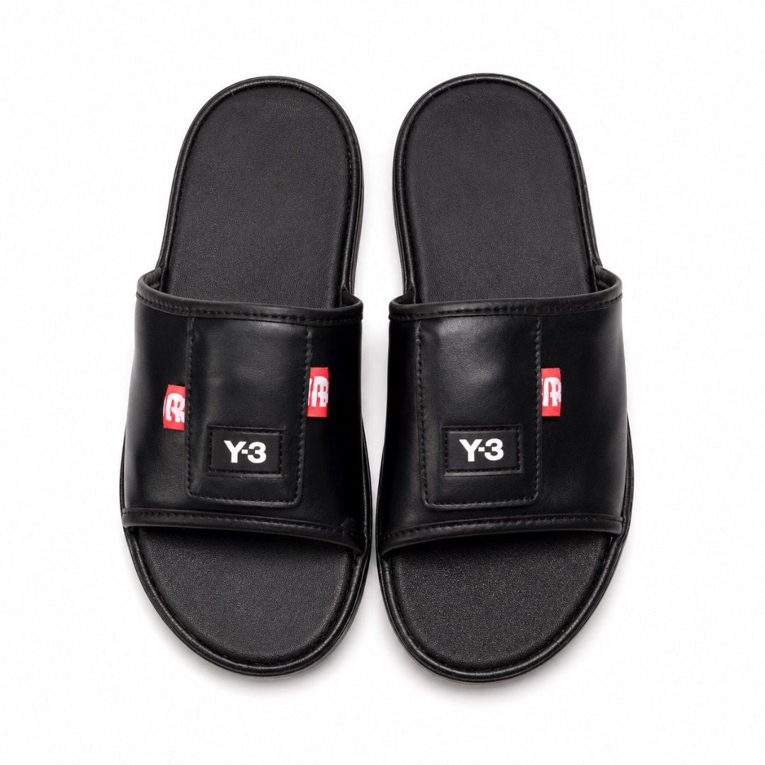 Luxury Black Minimalist Slide Sandals