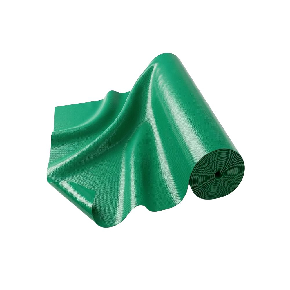 Emerald Green Glossy Textured Leather Fabric