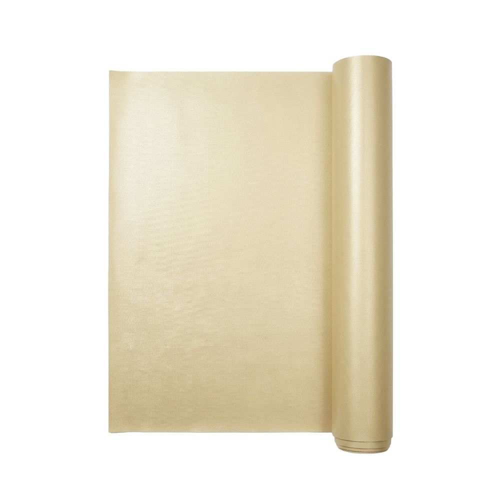 Textured Pale Gold Polyvinyl Leather Material