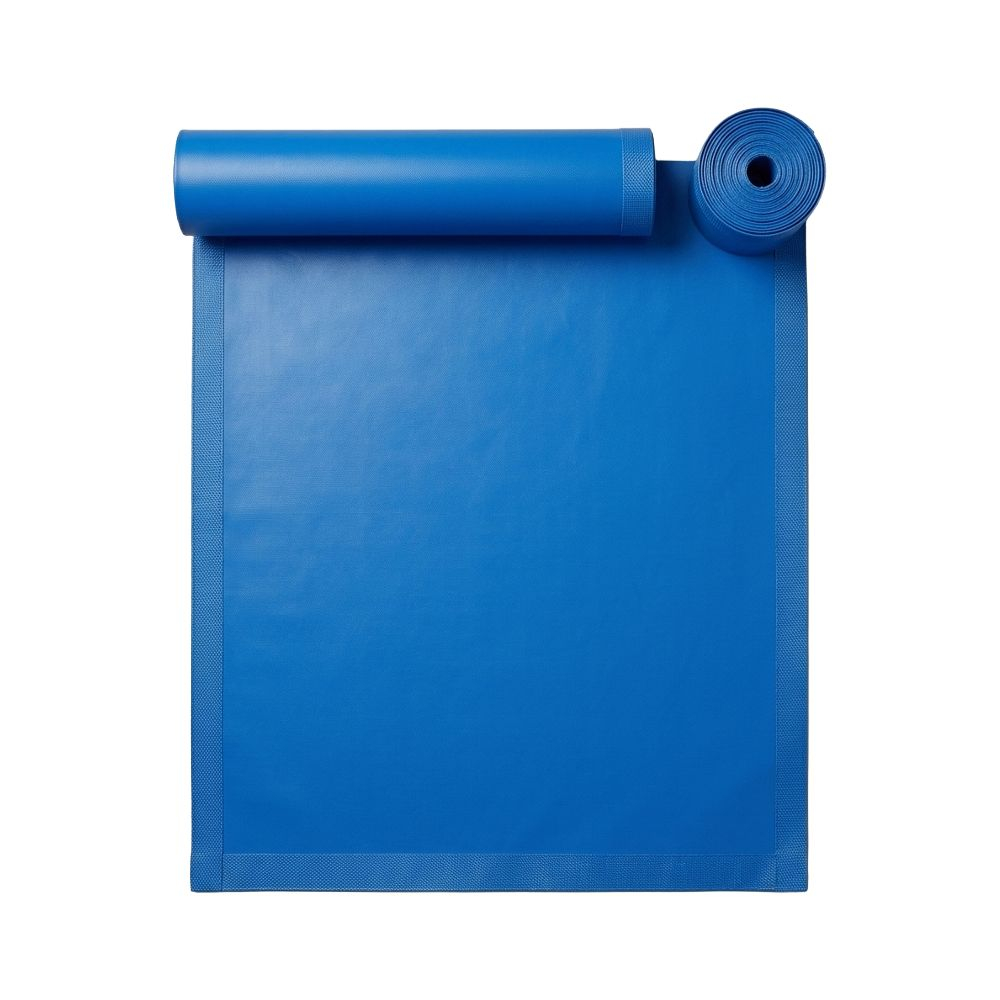 Premium Blue Leather Material