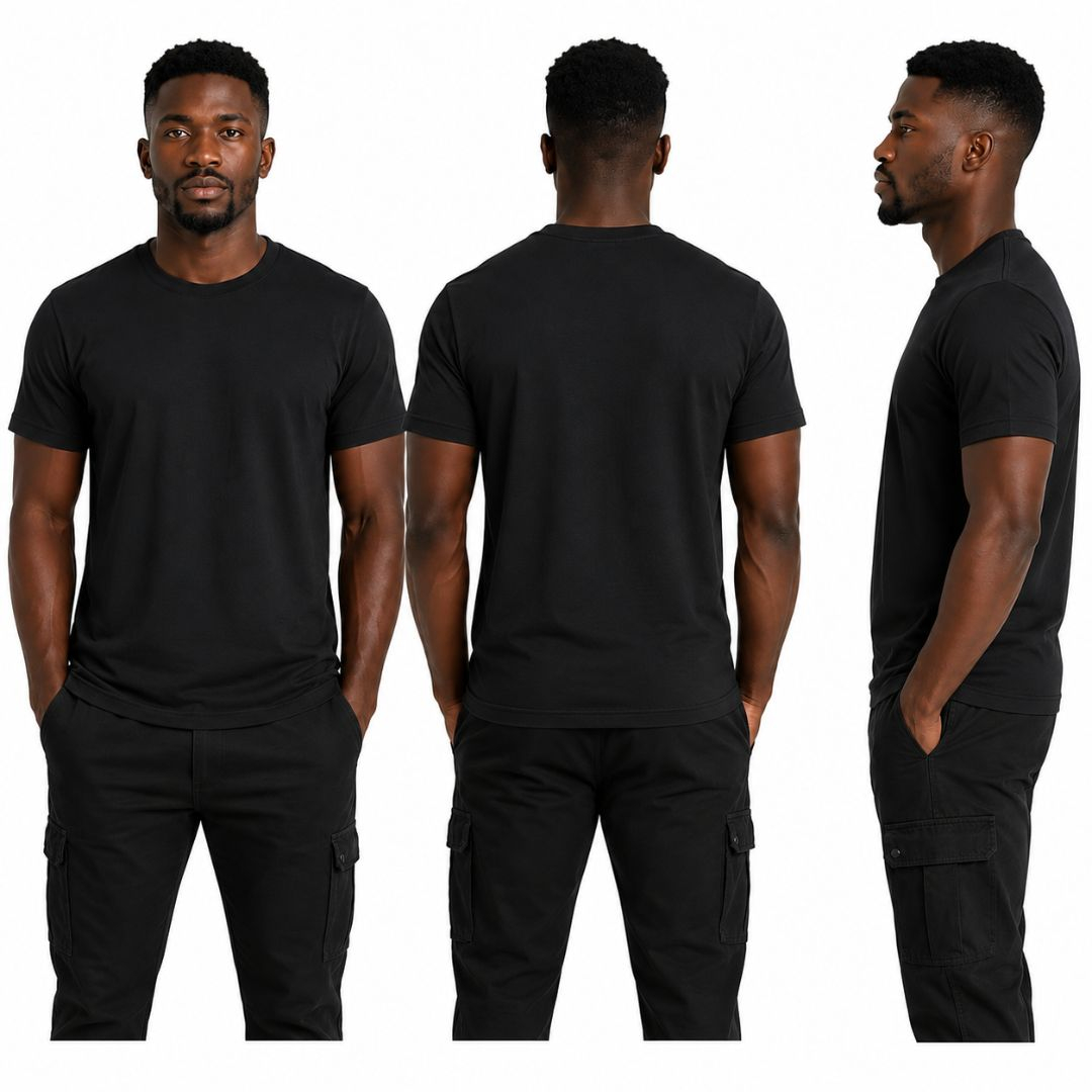Unisex Classic Round Neck Short Sleeve T Shirt