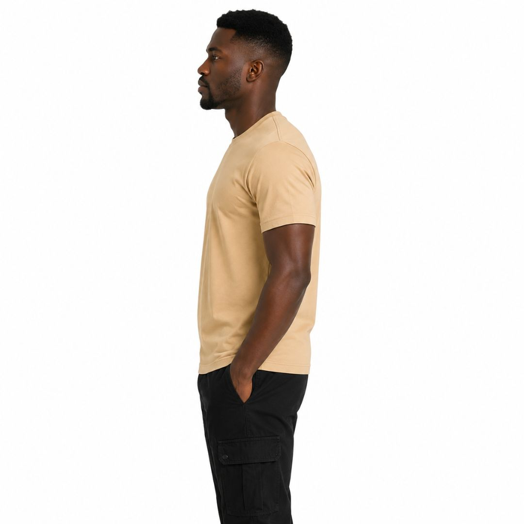 Unisex Classic Round Neck Short Sleeve T Shirt