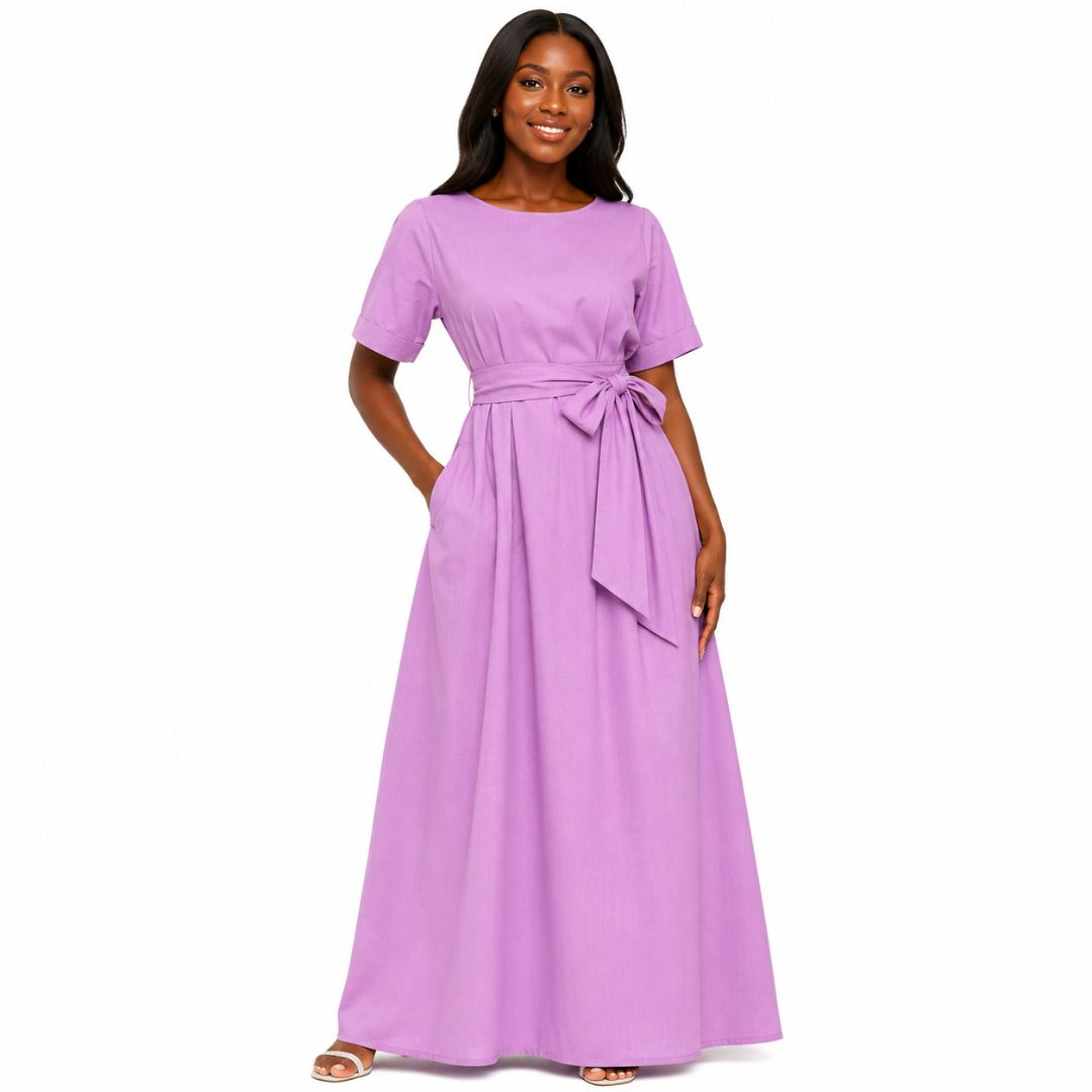 Generic Solid Purple Plain Weave Fabric