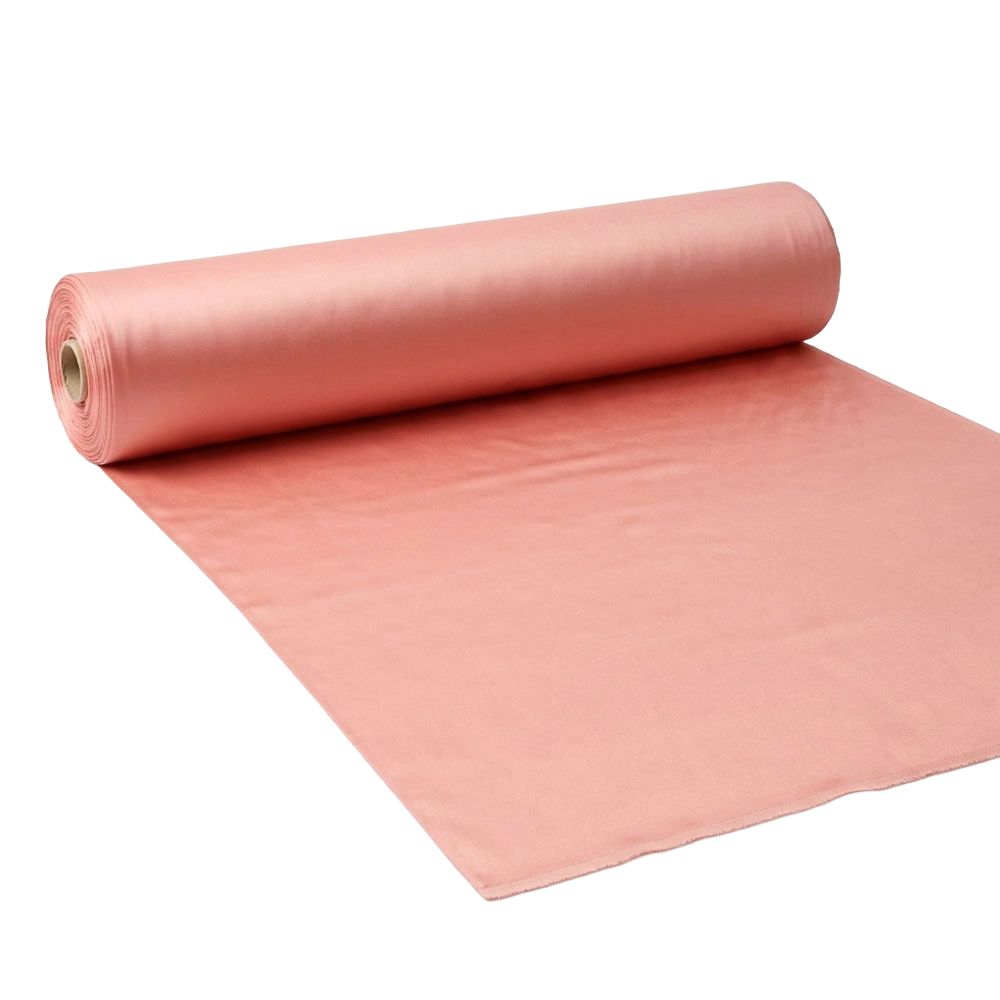 Premium Peachy Pink Satin Fabric