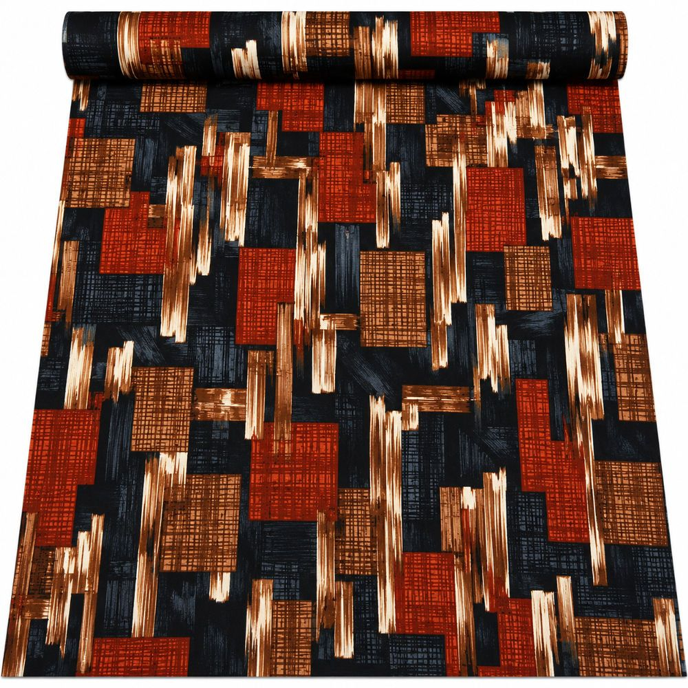 Abstract Geometric Ankara Fabric
